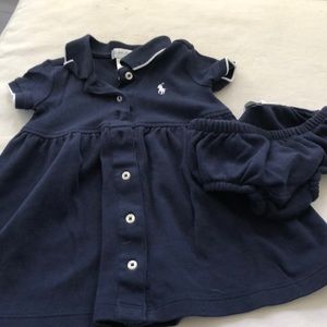 Baby dress with diaper cover.